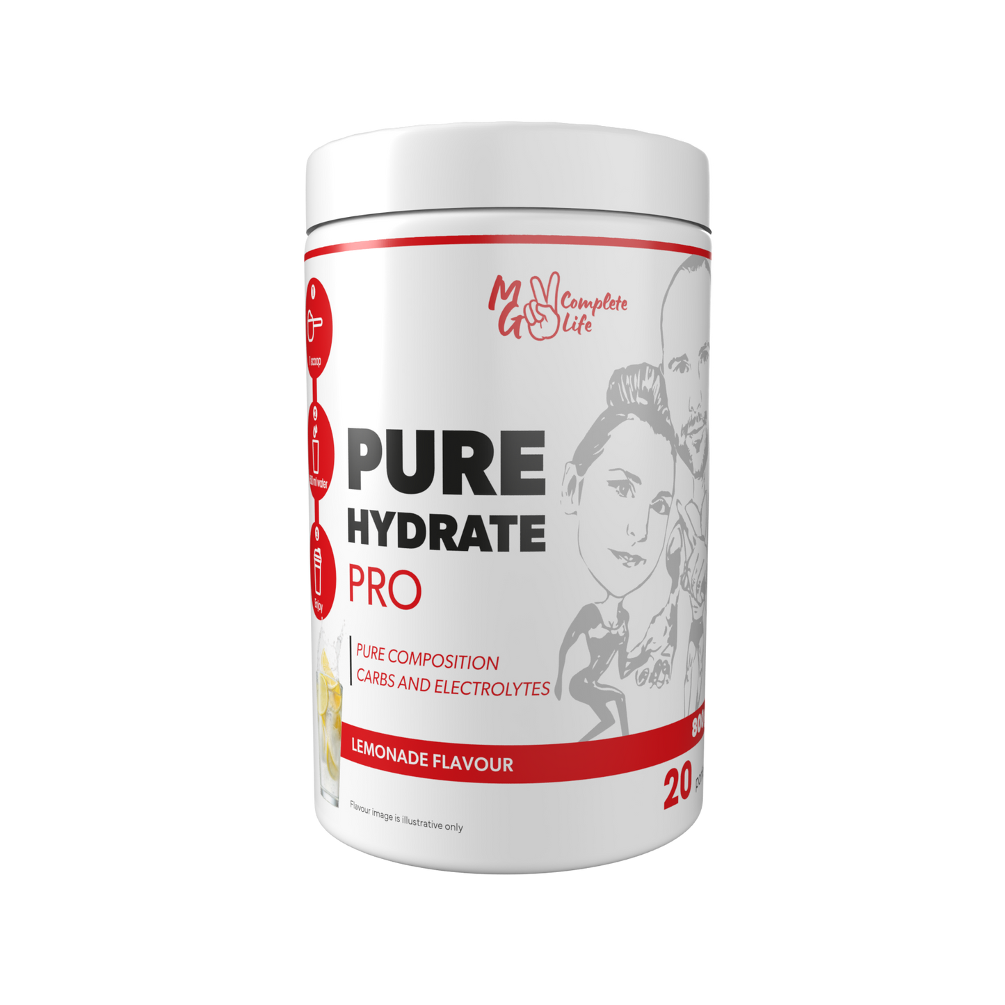 MG Complete Life Pure Hydrate Pro 800g Lemonade - Advanced Hydration