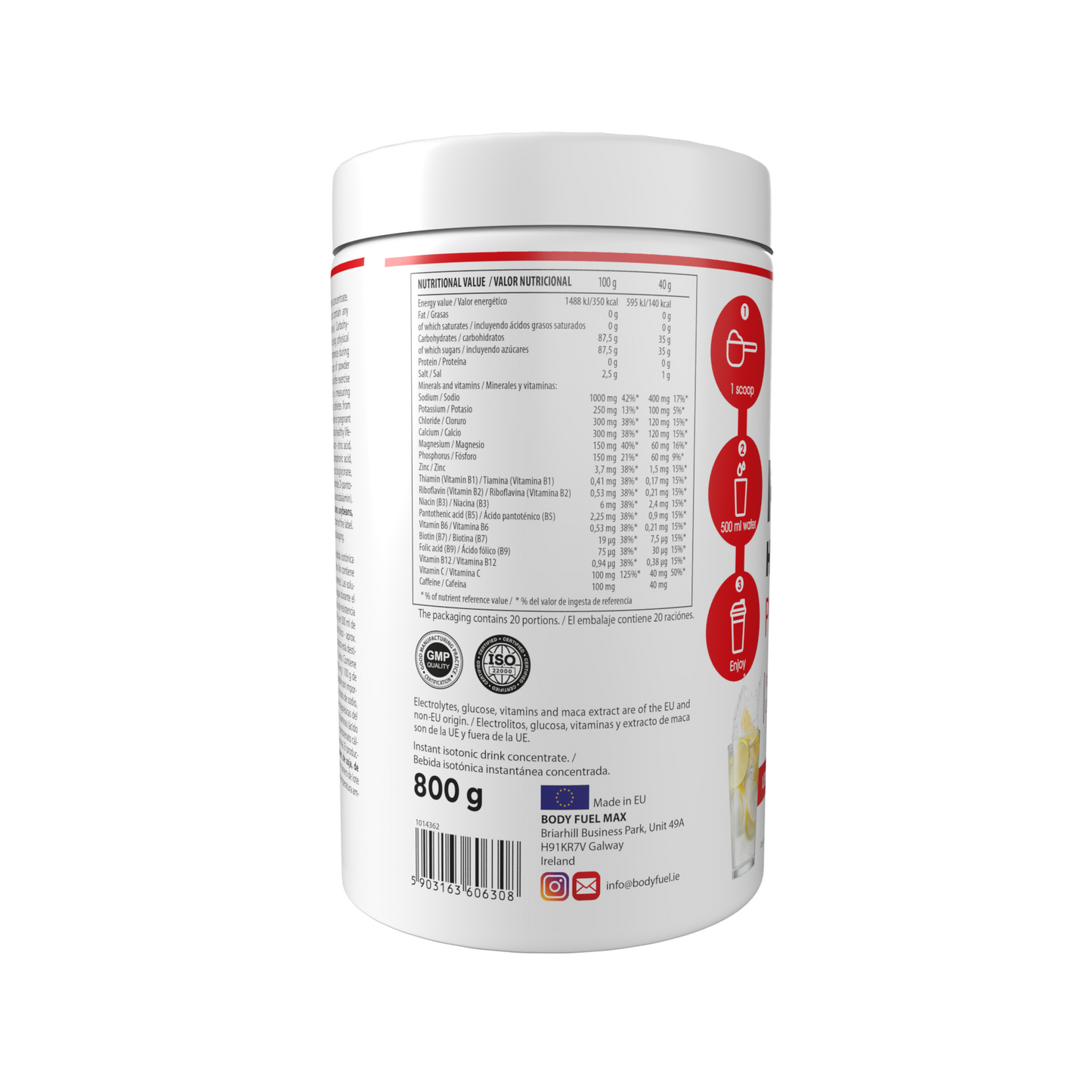 MG Complete Life Pure Hydrate Pro 800g Lemonade - Advanced Hydration