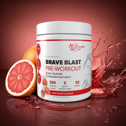 MG Complete Life Brave Blast Pre-Workout 330g Red Sour