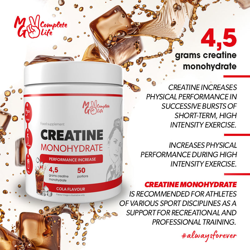 MG Complete Life Creatine Monohydrate Cola 300g - Pure Quality
