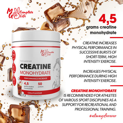 MG Complete Life Creatine Monohydrate Cola 300g - Pure Quality