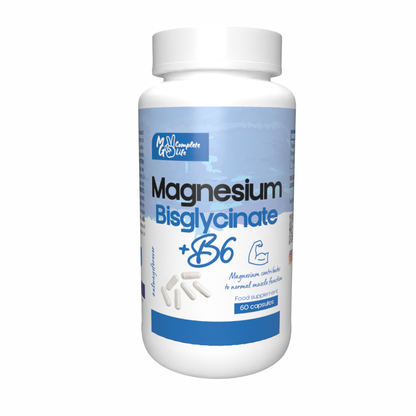 MG Complete Life Magnesium Bisglycinate 125mg + B6 60 Capsules SOON IN STOCK!