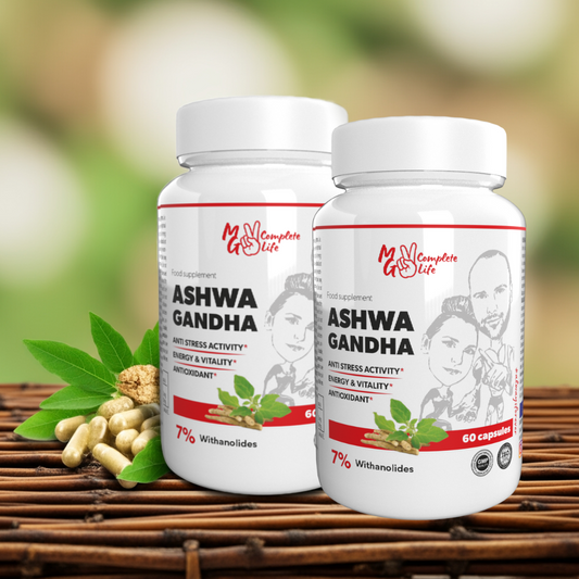 MG Complete Life Ashwagandha 60 Caps 2-Pack Bundle