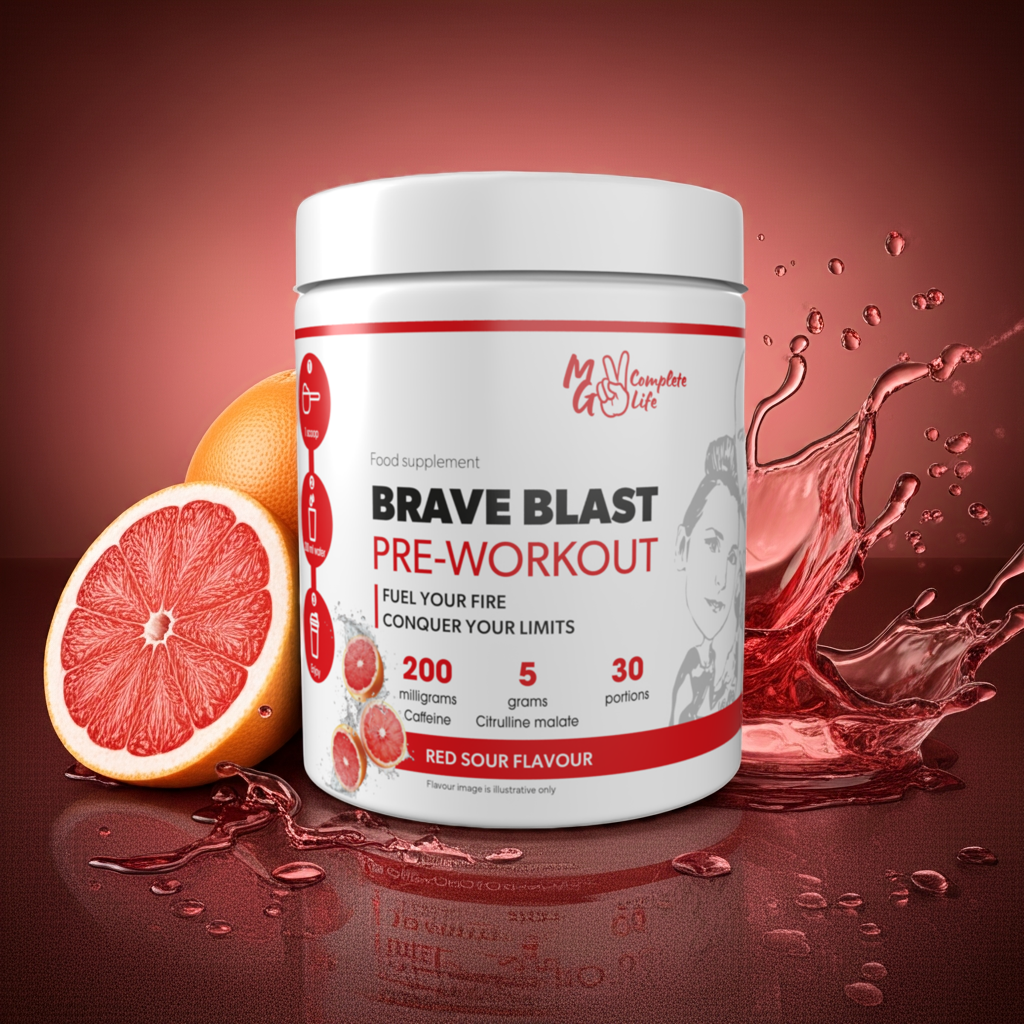 MG Complete Life Brave Blast Pre-Workout 330g Red Sour