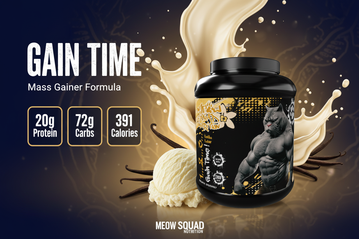 Gain Time Mass Gainer Website Banner